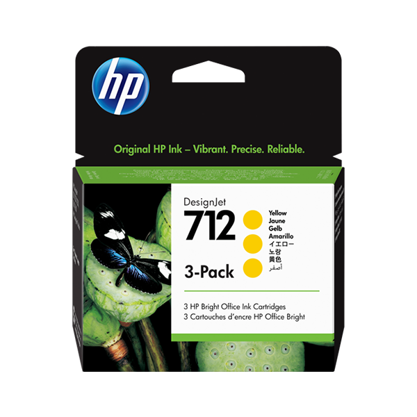 Original HP 712 (3ED79A) Multipack Gelb