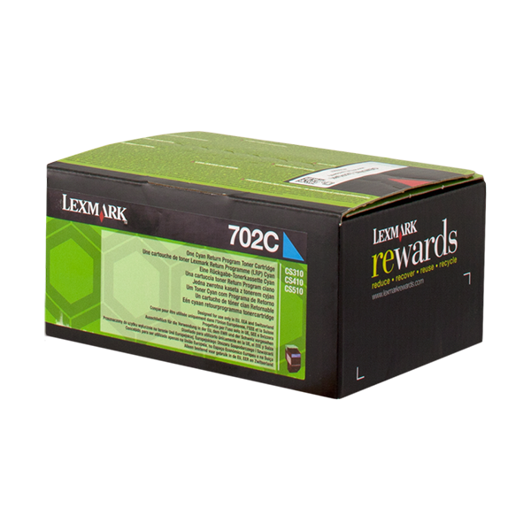 Original Lexmark 70C20C0 (702C) Toner Cyan