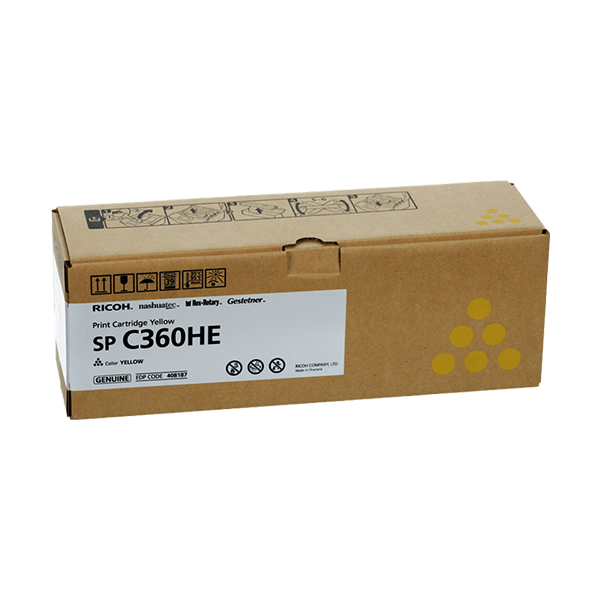 Original Ricoh 408187 (SP C360HE) Toner Yellow