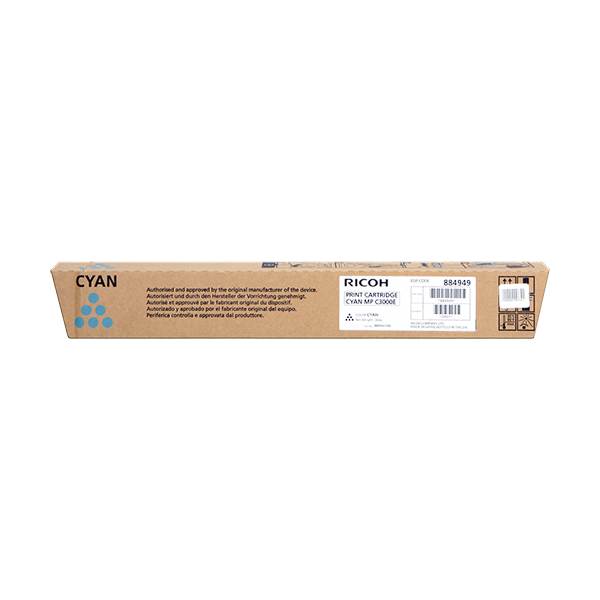 Original Ricoh 842033 (888643 / 884949) Toner Cyan