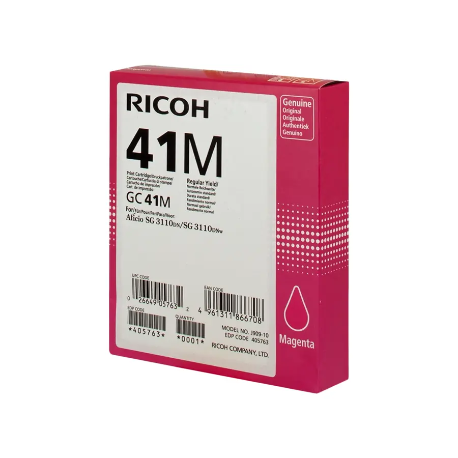 Original Ricoh GC41MHC Gel Patrone Magenta (405763)