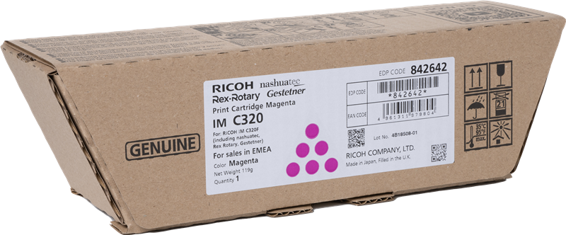 Original Ricoh IM C320 / 842642 Toner Magenta