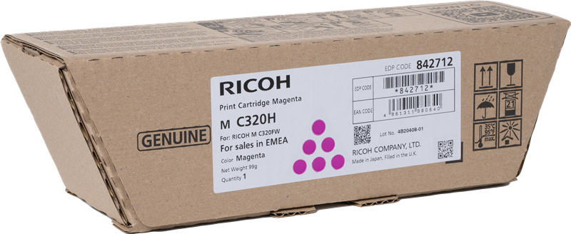 Original Ricoh M C320H / 842712 Toner Magenta