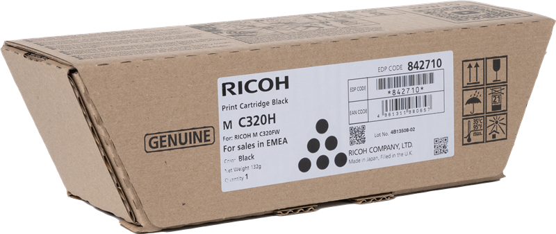 Original Ricoh M C320H / 842710 Toner Schwarz