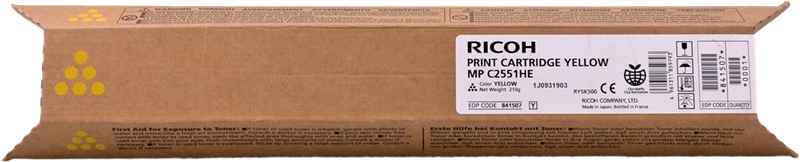 Original Ricoh 842062 MP C2551HEY Toner Gelb