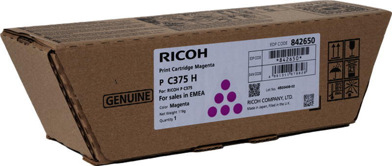 Original Ricoh P C375H / 842650 Toner Magenta