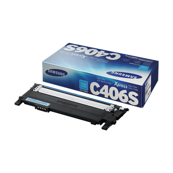 Original Samsung CLT-C406S Cyan Toner