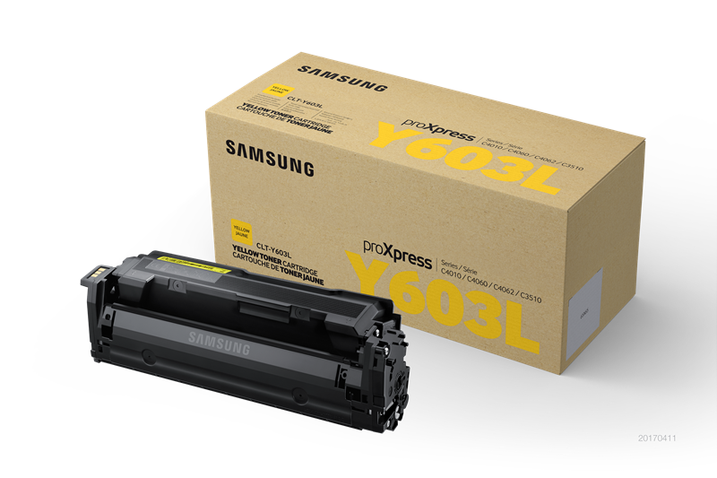 Original Samsung CLT-Y603L / Y603L Toner Gelb