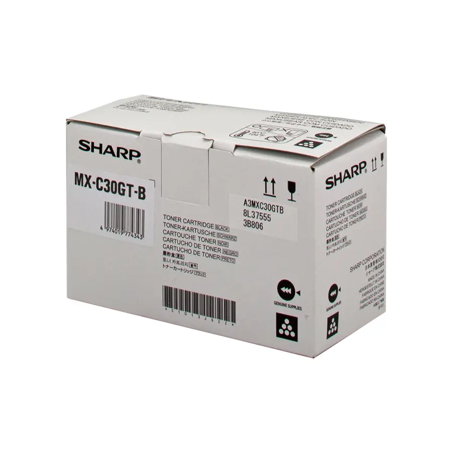 Original Sharp MX-C30GTB Toner Schwarz