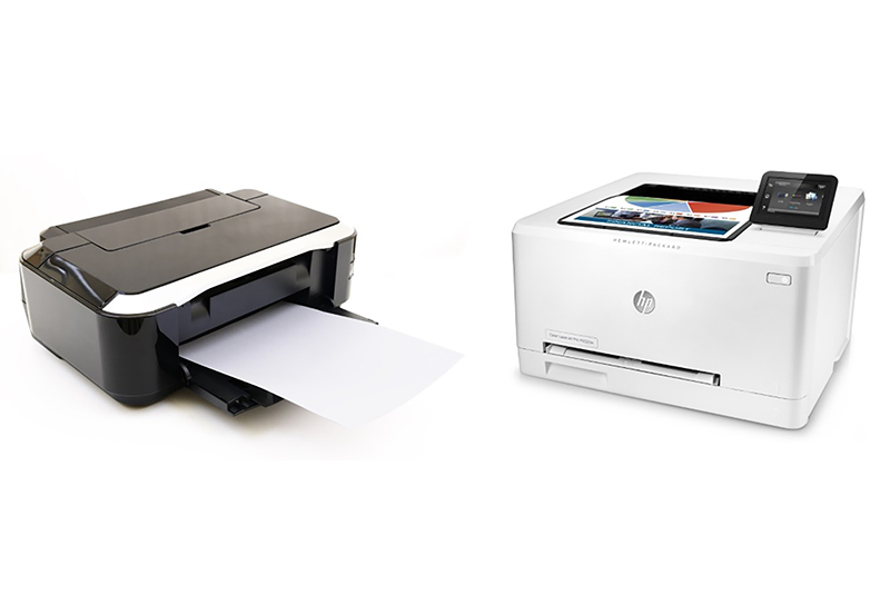 Tintenstrahldrucker und Laserdrucker im Vergleich