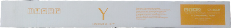 Original Utax CK-8533y / 1T02XCAUT0 Toner Gelb
