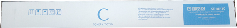 Original Utax CK-8543C / 1T0C2GCUT0 Toner Cyan