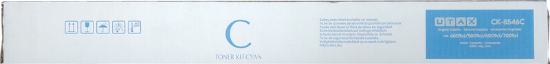 Original Utax CK-8546C / 1T0C2KCUT1 Toner Cyan